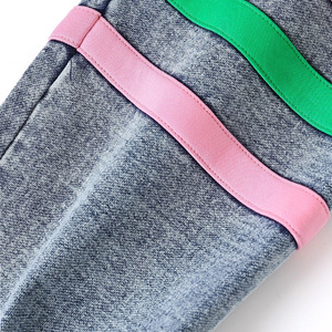 Wholesale Custom <b>Cardigan</b> pink and green denim Womens Cotton Blend V-Neck Snap Button Letter Patch Embroidered <b>cardigan</b> <b>sweater</b> - Product Image 5