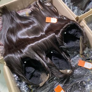 100% cheveux vietnamiens bruts os droite HD sans colle avant de lacet perruques pré-plumé 5x5 13x6 longue longueur dentelle perruques - Product Image 1