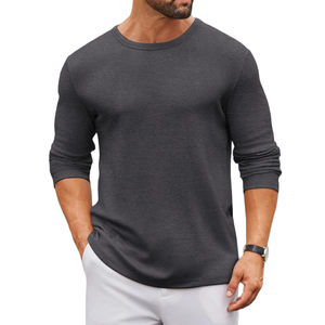 Camisetas de Algodón Suave y Ligeras de Manga Larga para Hombre, Corte Regular, para Verano, Ajuste Cómodo, Estilo Casual Clásico, Precio Bajo - Product Image 5
