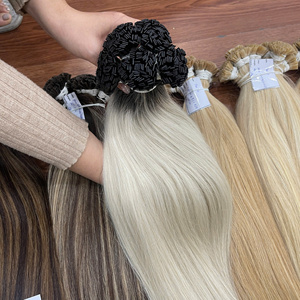 ผมตรงแบบเวียดนามย้อมสี ปลายแบน เคราติน ดับเบิ้ลดรอน ความยาวเต็ม  สีแฟชั่น - Product Image 1