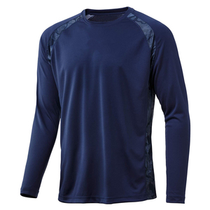 Maillot de chasse respirant, uni, été, tout nouveau design personnalisé, manches longues, léger, col rond, anti-UV, qualité supérieure 100% - Product Image 2