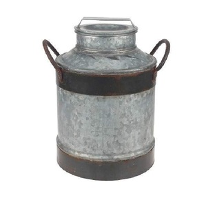 New Arrival Manufacturer & Exporter of Galvanized Milk Container Classic Indian Stylish Planter Handmade Milk Can - Product Image 6