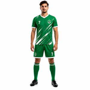 Uniforme de Fútbol de Alto Rendimiento para Hombres y Jóvenes, Conjunto de Camiseta de Fútbol Personalizada con Material Ligero y Transpirable para Entrenamientos y Partidos - Product Image 1