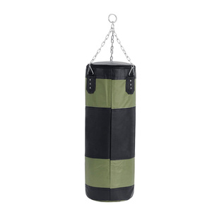 Sacs de frappe en cuir robustes les plus vendus, remplis de sable, personnalisables pour l'entraînement de boxe - Product Image 1