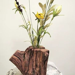 Cuenco Alto de Almacenamiento Hecho a Mano con Raíz de Cedro Natural para Decoración - Product Image 1