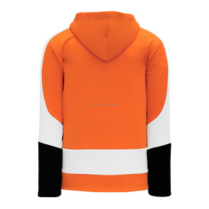 Custom Made High Quality Breathable 100% Cotton Tackle Twill Embroidery Winter Fleece Ice Hockey Jersey Hoodie Laces Premium - Product Image 2