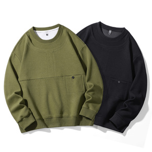 Sudaderas de Corte Regular para Hombre, Diseño Personalizado con Logotipo Impreso, Felpa de Algodón Premium, Manga con Volantes, Transpirables, Marca Privada OEM ODM - Product Image 3