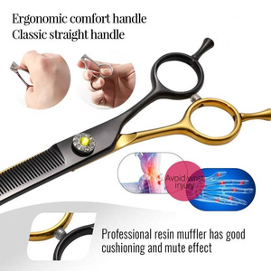 Whole Sale Pet Grooming Scissors Curved Pet Chunkers Thinning <b>Shears</b>\customized Stainless Steel Scissors - Product Image 3