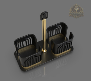 Portapañuelos de Lujo, Moderno, de Acero Inoxidable, No Plegable, Personalizable, Tipo Soporte, Portátil, Ajustable, Estilo Indio - Product Image 2