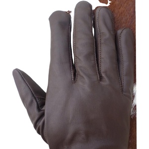 Brown Color Men's <b>Long</b> Cuff Genuine Leather Breathable Touchscreen Needle Detection Keven Impex Motorbike <b>Gloves</b> Wholesale USA - Product Image 1