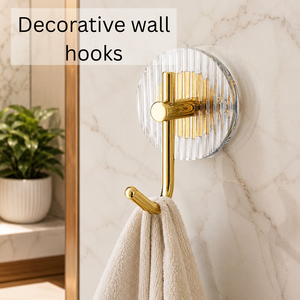 Factory Wholesale Custom Plastic Eco-Friendly Wall Mounted <b>Coat</b> Hook Luxury Gold Silver Self Adhesive Nail Free Single Hanging - Product Image 2