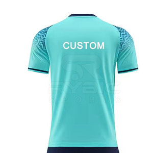 Uniforme de fútbol duradero para hombre, material de malla transpirable, conjunto ligero de camiseta y pantalones cortos para entrenamiento de equipos de fútbol - Product Image 5
