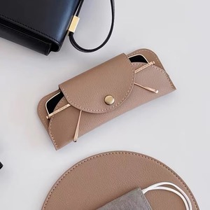 Distressed Leather Sunglasses <b>Case</b> Vintage Style Eyewear Protector Genuine Leather Wholesale Pouch LGC-0078 - Product Image 2