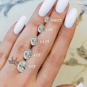 แหวนทอง 14K ดีไซน์มินิมอลสำหรับผู้หญิง ประดับเพชรทรงรีเพาะเลี้ยง เหมาะสำหรับงานแต่งงาน วันครบรอบ ใช้ในชีวิตประจำวัน และเป็นของขวัญ - Product Image 6