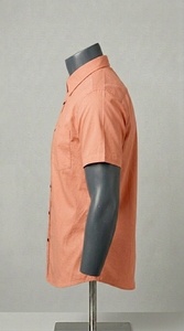 <b>Men</b> Tailored Fit Short Sleeve 100% Cotton <b>Dress</b> Shirt Lightweight Breathable Casual Business Apparel for Everyday Use - Product Image 3