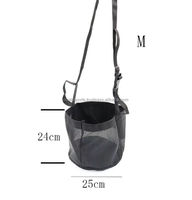 Sac à foin pour chevaux, écologique, élastique, réglable, couleur unie, confortable pour l'alimentation du cou
