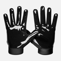 Gants de football américain en néoprène, antidérapants, avec grip en silicone, paume collante, design en relief, ajustement personnalisé, fermeture Velcro, unisexe, adultes