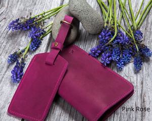 Leather <b>Passport</b> Cover Personalized Holder Christmas Gift for Wife Travel <b>Wallet</b> For Women Case - Product Image 4