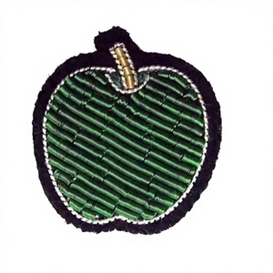 Parches/Insignias de Moda de Lujo con Bordado a Mano Personalizado, Broches con Diseño Floral y de Frutas, Apliques Premium - Product Image 1