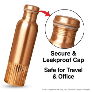 <b>Copper</b> Water <b>Bottle</b> Eco-Friendly Large Capacity Minimalist Design Portable for Home Use - Product Image 3