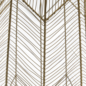 Handmade Chevron <b>Wire</b> Set/ 2 Piece <b>Basket</b> Set, Brass Plating Home Decor Tableware With Bathroom <b>Storage</b> <b>Baskets</b> Set - Product Image 4