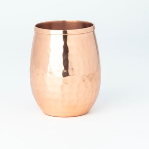 Copper Water <b>Bottle</b> With Lids Hammered Design Minimalist Style Eco-Friendly Home Drinkware - Product Image 6