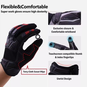 Guantes de Seguridad de Cuero Unisex para Invierno CAPTAIN INDUSTRY con Protección UV, Impermeables, Antideslizantes y Diseño de Dedos Completos para Uso en Exteriores - Product Image 4