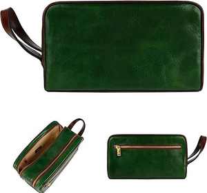 Bolsa de Aseo Personalizada Hecha a Mano de Cuero PU de Alta Calidad para Hombres/Mujeres para Viajes, Ideal para Llevar Accesorios - Product Image 5