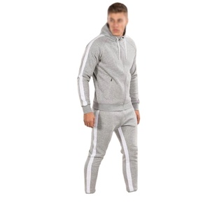 2025 Venta al por mayor Chándal de patrón sólido para hombres | Joggers personalizados y Conjunto de sudadera | Streetwear Gym Outfit 100% algodón transpirable - Product Image 4