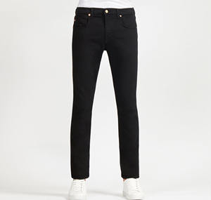 กางเกงยีนส์ผู้ชายสีดำทรงสลิมฟิตผ้าฝ้าย 100% ป้ายโลโก้แบบกำหนดเอง ผลิตโดยผู้ผลิตโดยตรง - Product Image 1