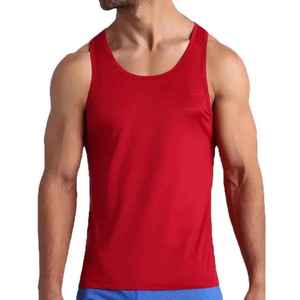 Débardeurs de musculation personnalisés pour hommes, sans manches, en polyester et coton, pour la gym et le fitness, de qualité supérieure. - Product Image 4