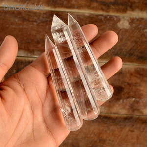 Artesanías de piedras semipreciosas personalizadas, cristal de cuarzo transparente Vogel para varita curativa, torre de cristal natural. - Product Image 1