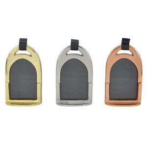 Easy Portable Lightweight Horse Stirrup <b>Metal</b> <b>Frames</b> Picture Painting Display Casement Photoframe Copper Finish - Product Image 2