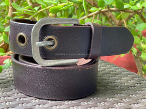 Nouveau élégant et décontracté fait à la main en cuir véritable classique ceinture pour hommes personnalisé pleine fleur en détresse en cuir véritable hommes ceinture - Product Image 2