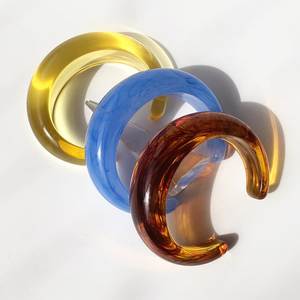 H a CRAFT Handmade Classic Chunky <b>Resin</b> Bangles for Women Party Occasion with Lovers Pattern - Product Image 1