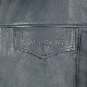 Best Vintage Winter Design Biker Leather Jacket for Men Customized Sheep Leather with Quilted Detail Jackets For Men - Product Image 4