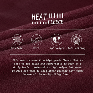 เสื้อกั๊กขนแกะผู้ชาย สีน้ำตาล ระบายอากาศได้ดี ผ้าโพลีเอสเตอร์ 100% บุขนแกะ สวมใส่สบาย เหมาะสำหรับกิจกรรมกลางแจ้ง ราคาประหยัด เสื้อกั๊กขนแกะผู้ชาย - Product Image 4
