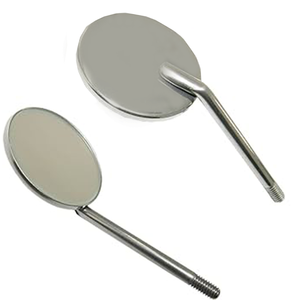 Miroir d'inspection dentaire en acier inoxydable anti-buée avec poignée ergonomique manuelle, outil de miroir buccal, instruments chirurgicaux dentaires - Product Image 6
