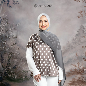 SHOUQIN Écharpe en mousseline dégradée Aurora, bicolore, fluide, douce, légère et respirante, foulard musulman uni, châle - Product Image 3