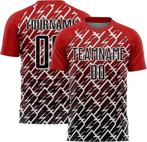Maillot de football personnalisé pour homme, bleu avec rayures dorées, impression sublimée, manches courtes, coupe athlétique, uniforme, nom de l'équipe 00 - Product Image 6