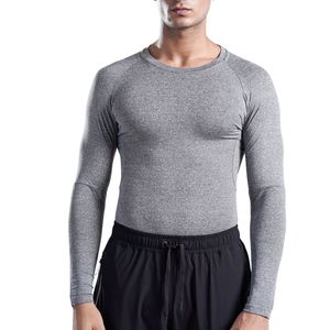 เสื้อคอมเพรสชั่นแขนยาวผู้ชายแบบกำหนดเอง แห้งเร็ว ระบายอากาศได้ดี เหมาะสำหรับออกกำลังกาย ฟิตเนส เทรนนิ่ง ชุดเบสเลเยอร์สำหรับนักกีฬา รับผลิตแบบ OEM - Product Image 1