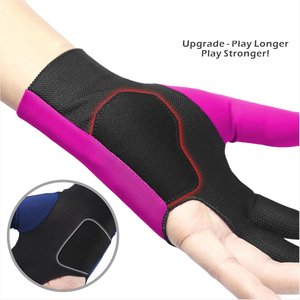 Guantes de Snooker para Mano Izquierda, Ajuste Ergonómico Específico, Dorso Precurvado de Spandex, Palma de Silicona - Product Image 4
