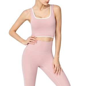 Top Corto de Punto Acanalado para Mujer, Cuello Alto, Sin Mangas, Transpirable, Ajustado, para Gimnasio y Yoga, Venta al por Mayor Personalizada - Product Image 4