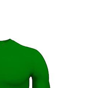 T-shirt personnalisé pour homme à manches longues, vert uni, tricoté, col rond, coupe oversize, sportif, séchage rapide, écologique, respirant - Product Image 2