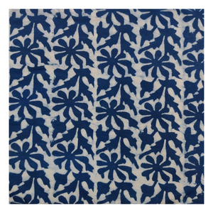 KVR superventas tejido índigo Ajrakh hoja bloque estampado tela de algodón para trajes vestidos camisas cortinas accesorios para niños niñas - Product Image 3