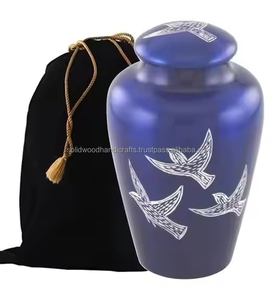 Urnas de cremación de metal para hombres y mujeres, urnas decorativas, urnas hechas a mano, urnas conmemorativas para adultos, urnas de entierro - Product Image 4