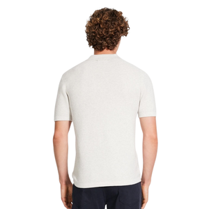 Polo en tricot texturé pour homme, manches courtes, coton premium, toucher doux, coupe ajustée, décontracté, élégant, vêtement d'été respirant, vente en gros - Product Image 5