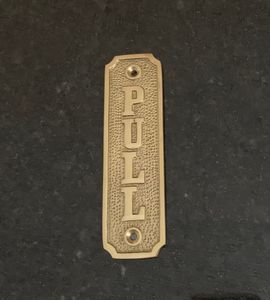 Decorative Brass Door Name <b>Plaque</b> with Custom <b>Engraved</b> Text for Home Restaurant Hotel Office Apartment Luxury Entrance Hardware - Product Image 2