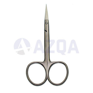 Ciseaux à cuticules en acier inoxydable, lame courbée, pointes aiguisées, construction durable, pour droitiers, pour manucure/pédicure - Product Image 3