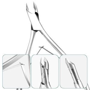 New High Quality Stainless Steel Nail Clipper Curved Wide Jaw Opening for Professional Nail Cuticle Care Soft Controller ANAAIF - Product Image 3
